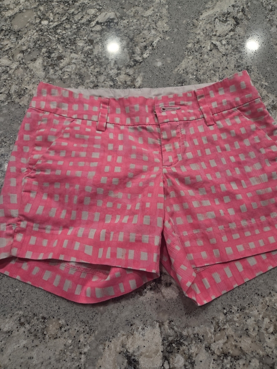 Lilly Pulitzer Pants - Lilly Pulitzer Pink White Checked Cotton Shorts